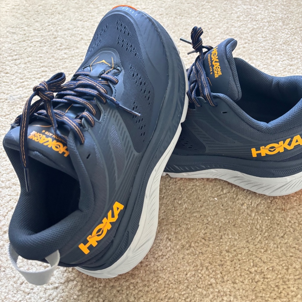 HOKA Stinson ATR 6 Trail Running Shoe Blue Size US 6 - Picture 2 of 9